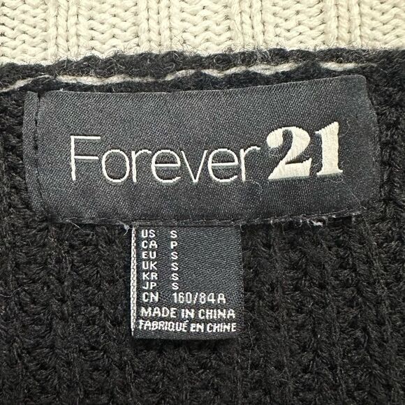 Forever 21 Women’s Colorblock Front Button Long Sleeves Cardigan - Picture 11 of 13